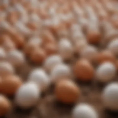An ecosystem showcasing various egg-laying species