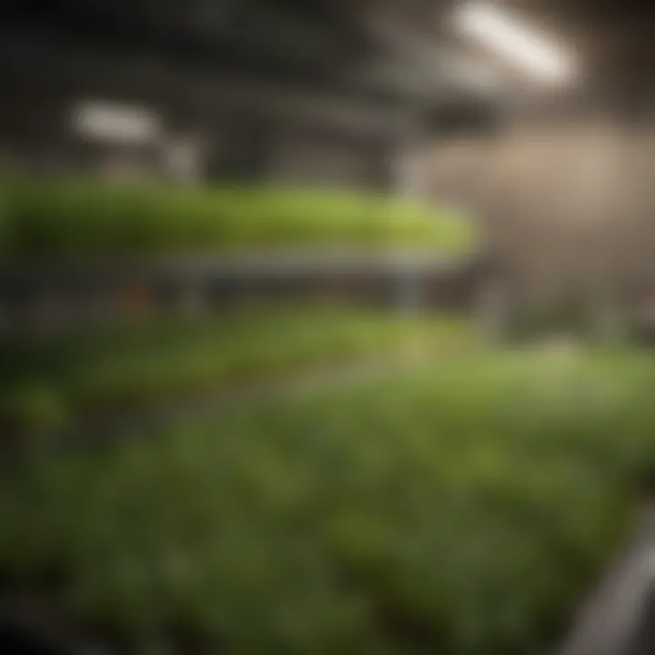 A detailed maintenance routine for microgreens in a rack system.