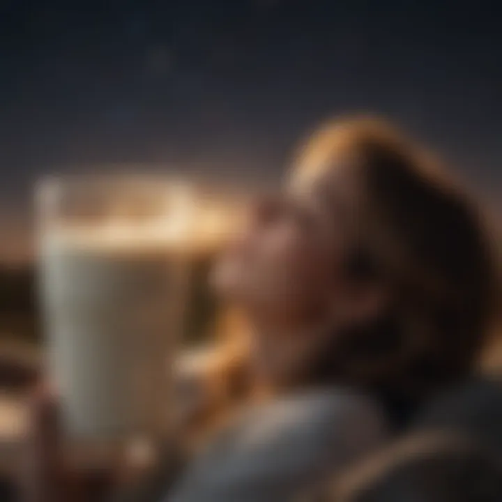 A calming night sky with stars, symbolizing restful sleep