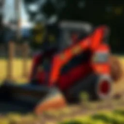 Toro stand on skid steer showcasing its robust design