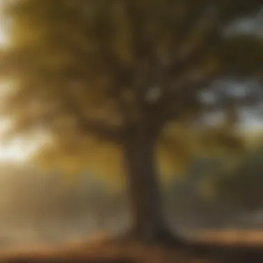 Diverse Tree Species for Wind Breaks A diverse range of tree species forming a natural wind break