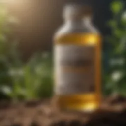 Trinity fungicide label highlighting dosage information