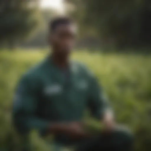 Vibrant green black medic plant in a field