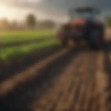Illustration showcasing adaptation strategies for agriculture