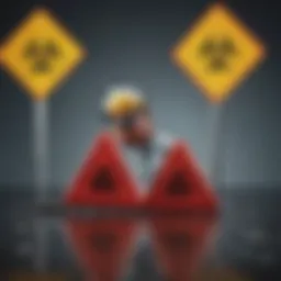 Detailed representation of GHS hazard pictograms