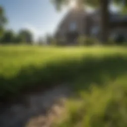 A lush fescue lawn in Atlanta, showcasing vibrant green grass