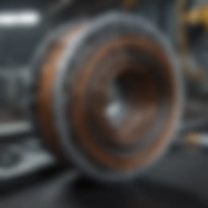 Illustration of various flexi coil parts