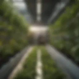Close-up of the Ecogrower system showcasing its innovative design