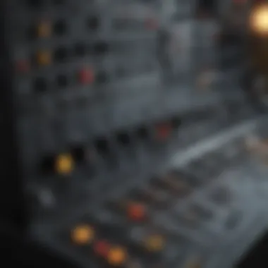 Schematic showing the globe mixer control panel