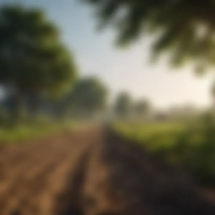 A green landscape showcasing sustainable agriculture