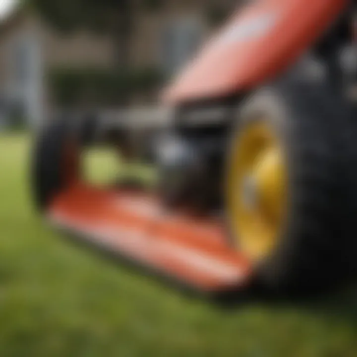 Well-maintained lawn mower blade showcasing sharpness