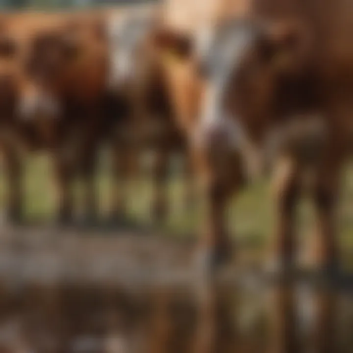 A close-up of healthy cattle illustrating livestock management practices