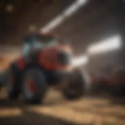 Overview of MJE livestock equipment in a barn setting