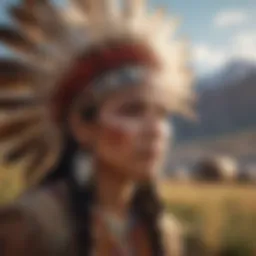 A vibrant artwork symbolizing Native American culture and heritage