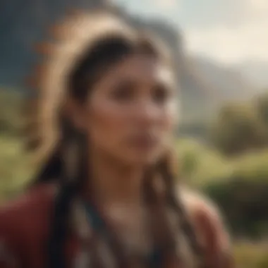 Nature and Native American Identity A serene landscape representing the connection to nature in Native American life