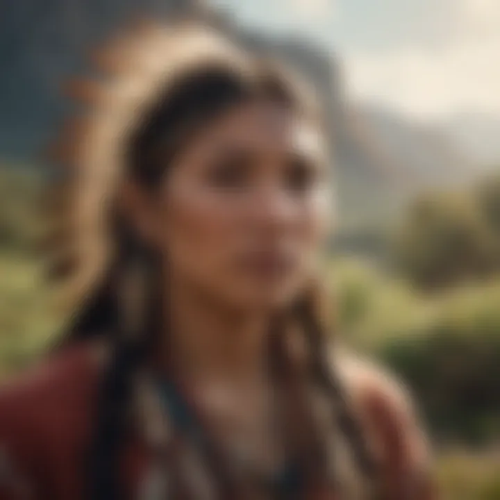 Nature and Native American Identity A serene landscape representing the connection to nature in Native American life