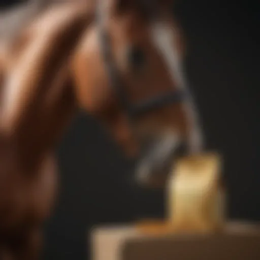 Detailed view of Panacur equine wormer packaging