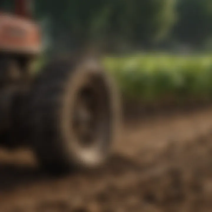 A lush, thriving farm benefiting from organic fertilizers