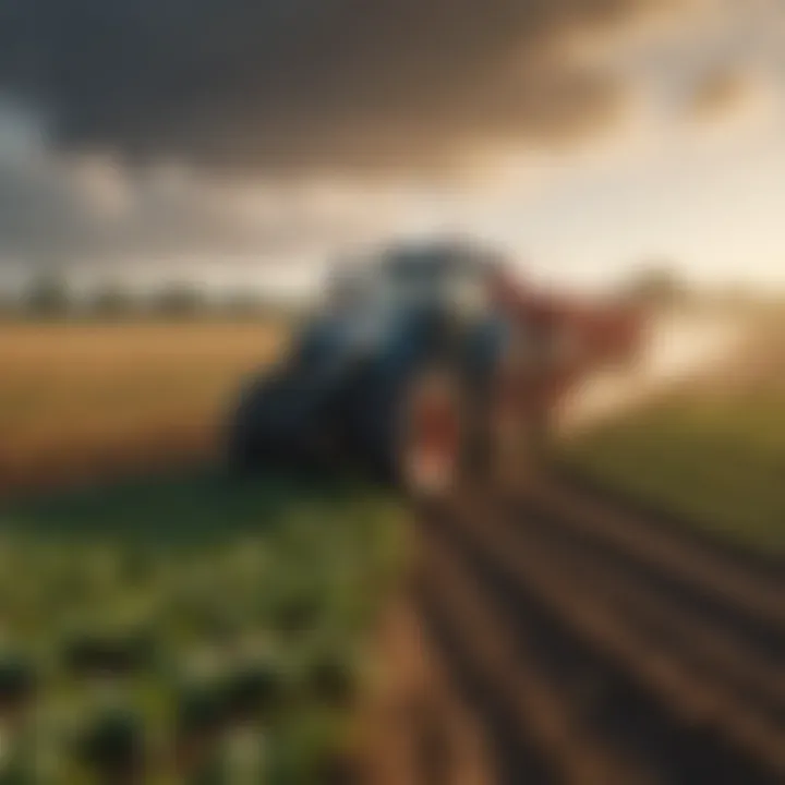Infographic illustrating economic impacts on agricultural supply chain