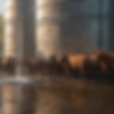 Importance of Clean Water for Livestock Livestock drinking from a clean stock water tank