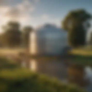 Efficient Stock Water Tank Design A well-designed stock water tank in an agricultural field