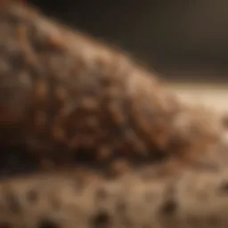 Close-up of termite colony in a natural habitat
