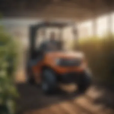 Safety Protocols in Forklift Operations Showcasing safety protocols for forklift operations in a field