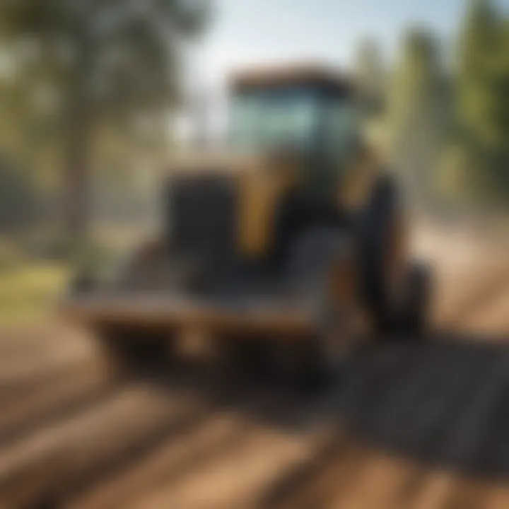 Grader blade effectively leveling land