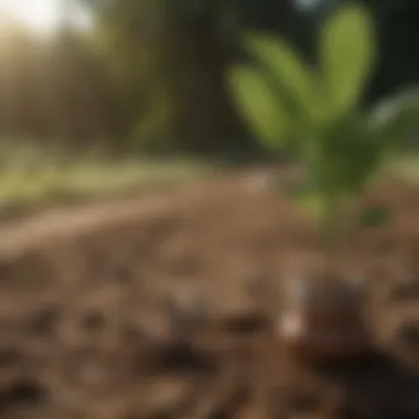 Visual comparison of Hanna pH soil tester and other testing methods