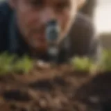 Detailed view of the Hanna pH soil tester showcasing its features