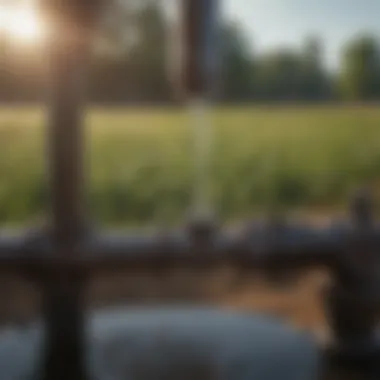 Detailed view of water distribution mechanism in the Miraco Waterer