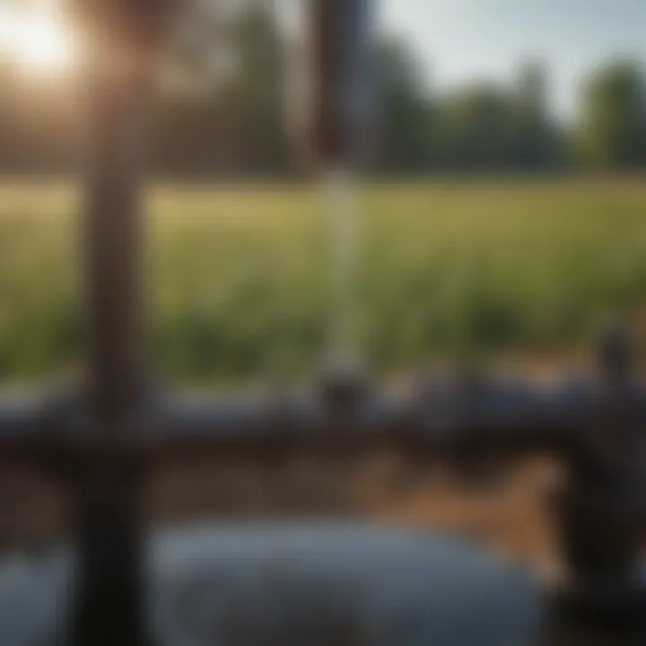 Detailed view of water distribution mechanism in the Miraco Waterer