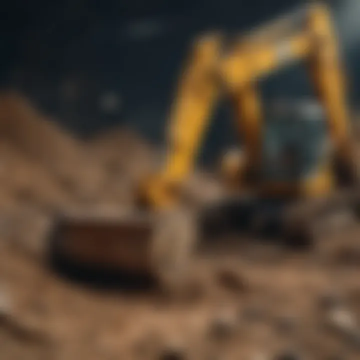 Safety measures implemented on a small excavator