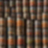 Close-up of vintage canned goods showing rust and wear