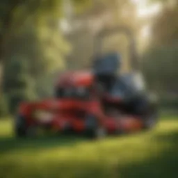 Toro TimeMaster lawn mower showcasing its sleek design