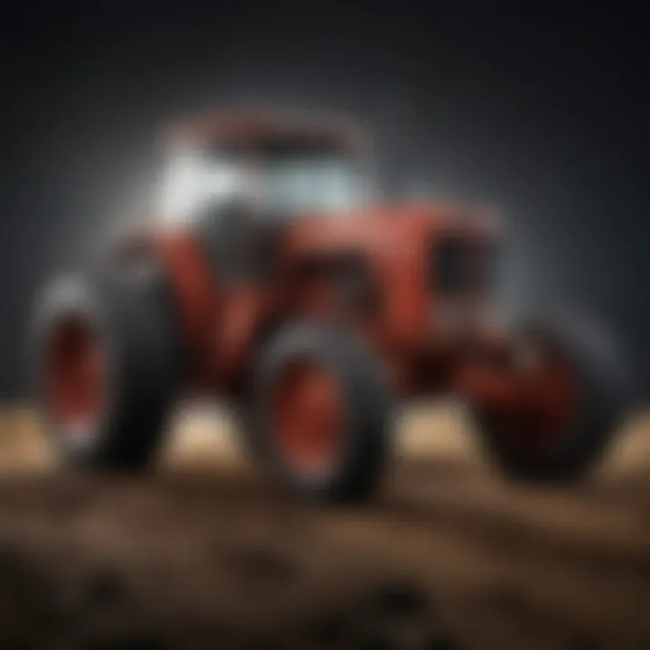 Infographic showcasing various tractor types and their weight classifications