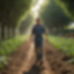 Visual representation of organic farming practices