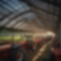 Diverse types of used tractor canopies