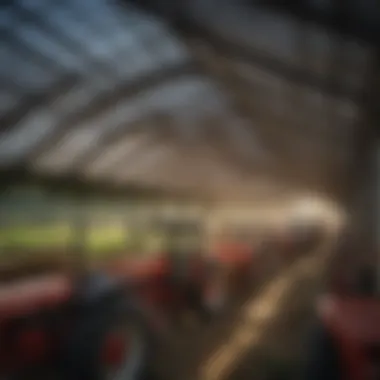 Diverse types of used tractor canopies