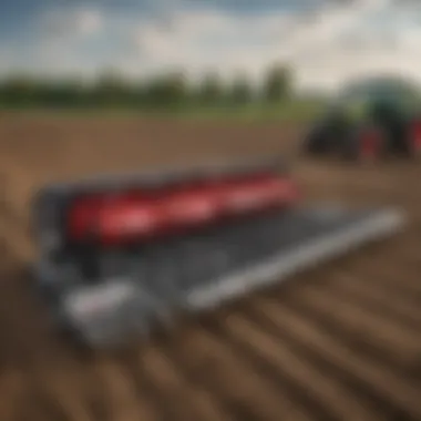 Detail of the Unverferth Raptor Strip Till system illustrating its innovative design features.