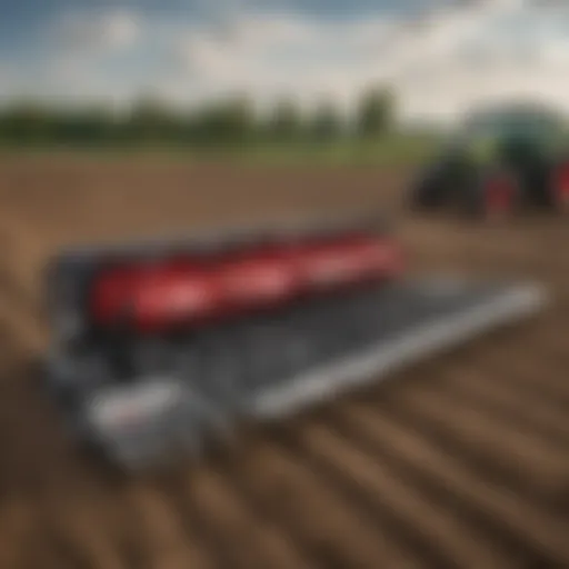 Detail of the Unverferth Raptor Strip Till system illustrating its innovative design features.