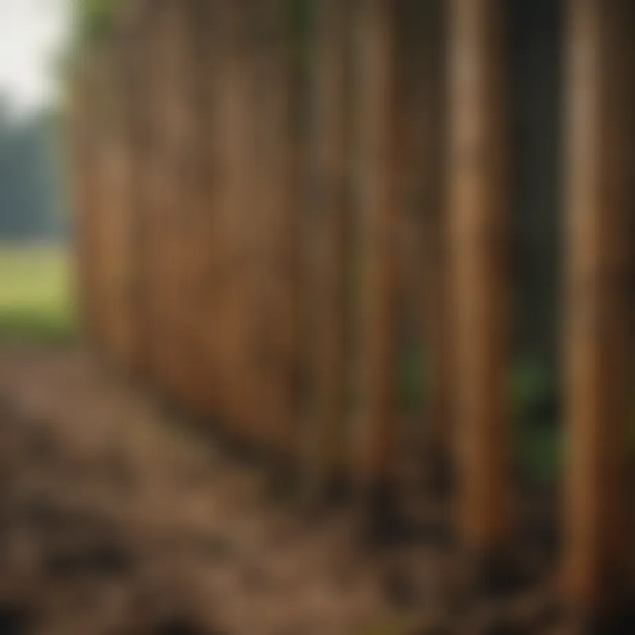 Sustainable wood poles used in a modern agricultural setting
