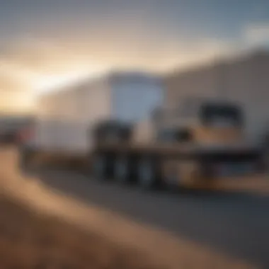Utilization of Utility Trailers for Equipment Transport Utility trailer being loaded with equipment