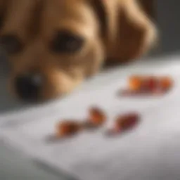 Vetoryl capsules on a veterinary prescription pad
