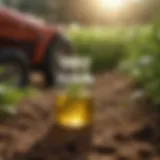 Illustration showcasing the benefits of enzymatic solutions in agriculture