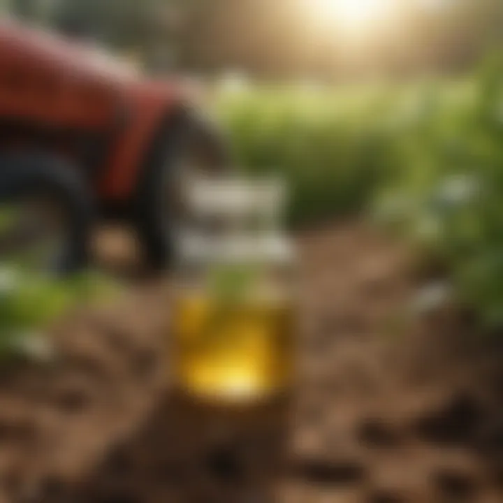 Illustration showcasing the benefits of enzymatic solutions in agriculture