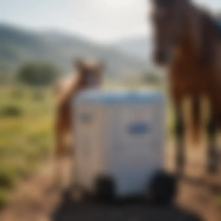 WeatherBeeta Cooler in use during a horse's travel