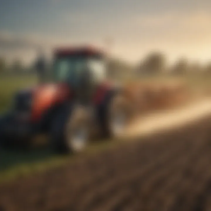 Agricultural Field Treatment Agricultural field being treated with Bifen IT