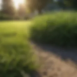 Vibrant green lawn showcasing Marathon grass