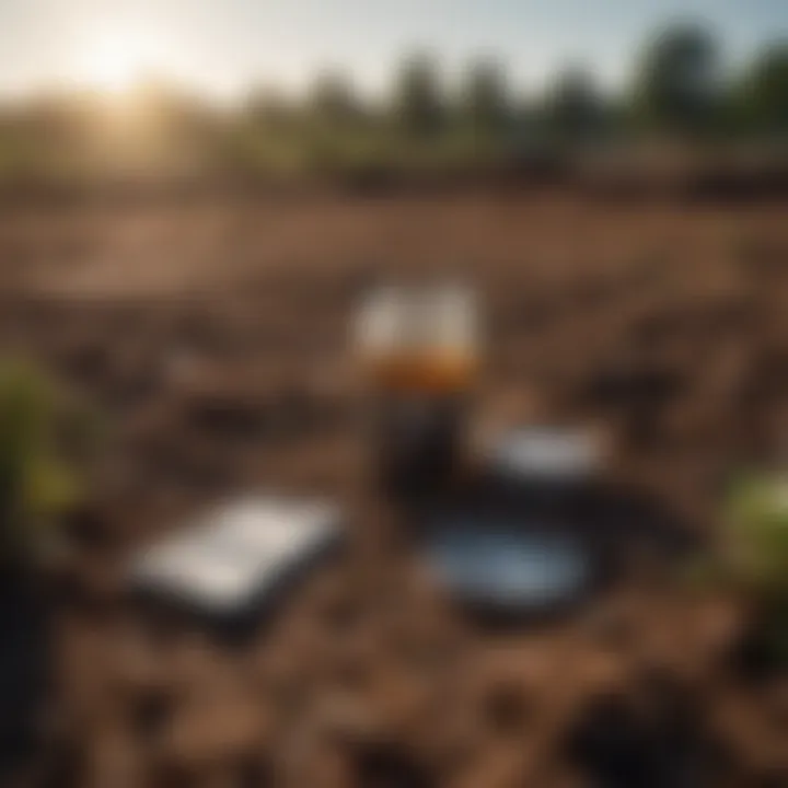 A knowledgeable gardener researching soil test kits online